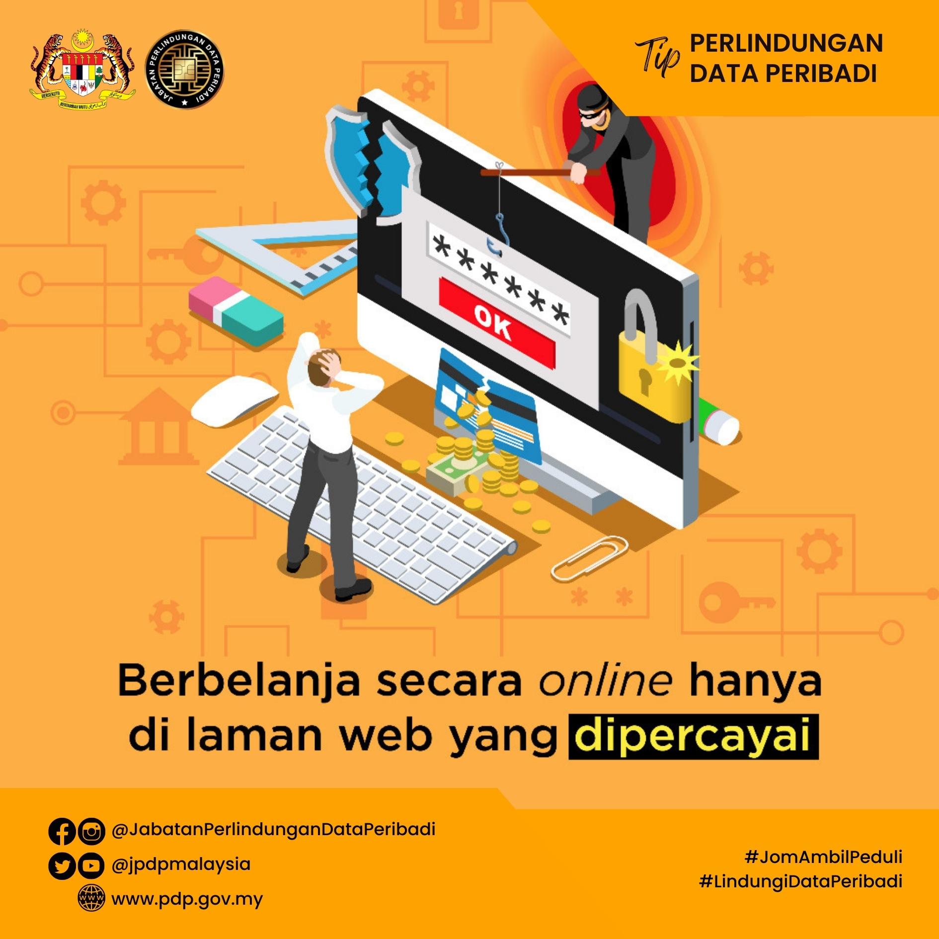 BERBELANJA SECARA ONLINE HANYA DI LAMAN WEB YANG DIPERCAYAI