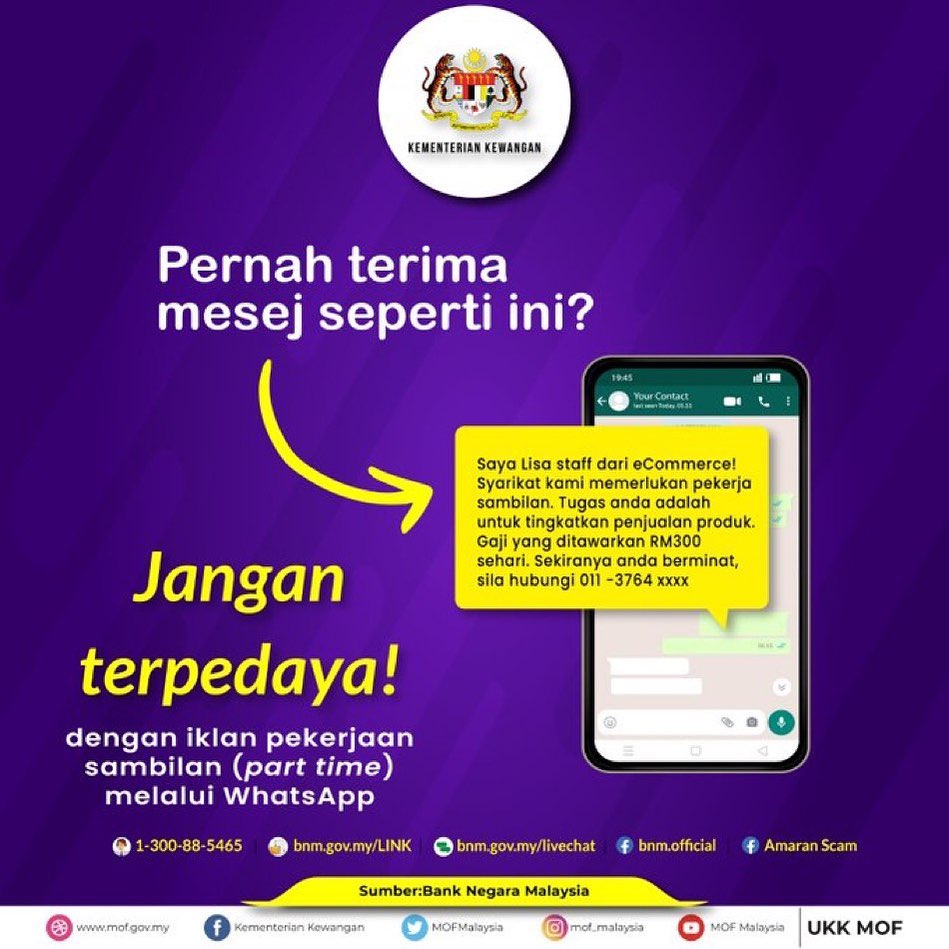 JANGAN TERPEDAYA DENGAN IKLAN PEKERJAAN