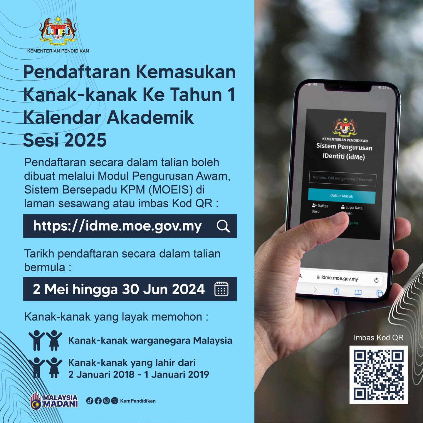 PENDAFTARAN TAHUN 1 SESI 2025