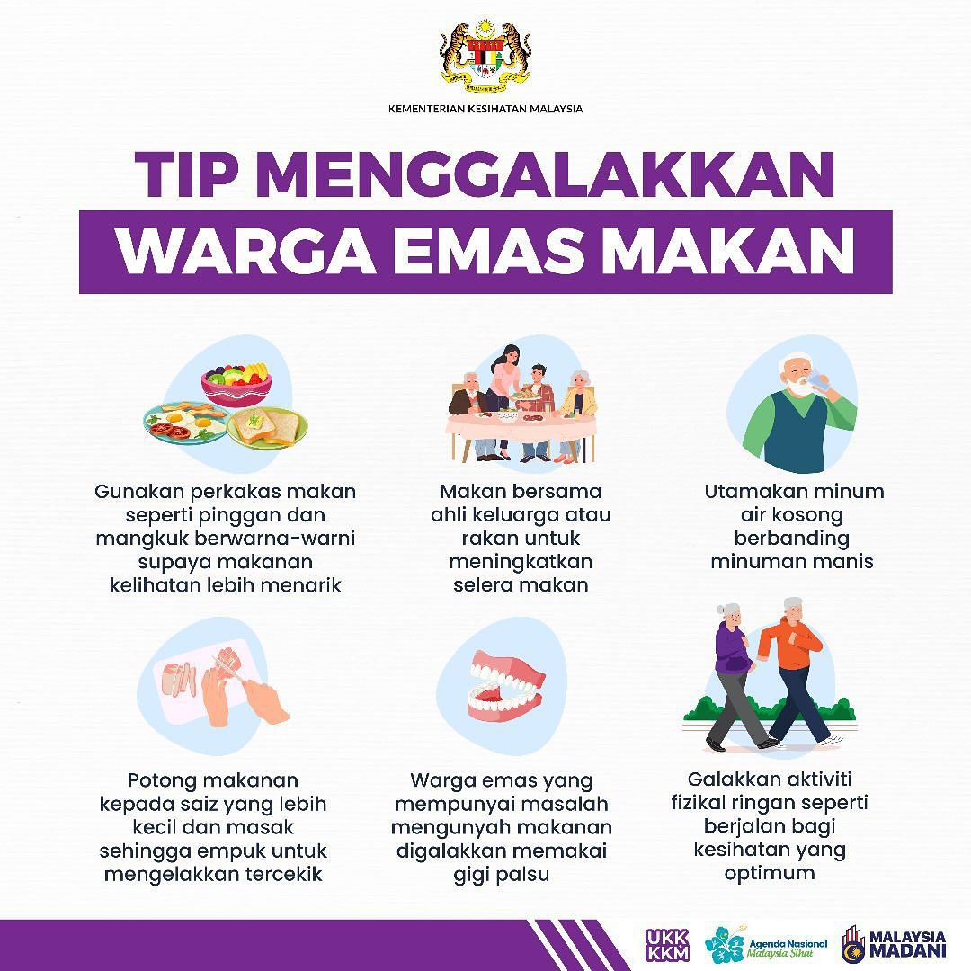 TIP MENGGALAKKAN WARGA EMAS MAKAN